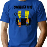 Cowabunga Dude Bootleg Graphic T-Shirt - Blue