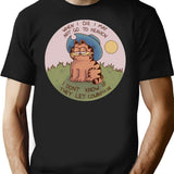 Cowboy Garf T-Shirt - Retro Graphic Tee for Men & Women - Black