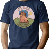 Cowboy Garf T-Shirt - Retro Graphic Tee for Men & Women - Navy