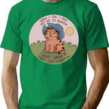 Cowboy Garf T-Shirt - Retro Graphic Tee for Men & Women - Green