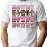 Cowgirl Valentine Howdyhowdy Howdyhowdy Western Texas T-Shirt - White