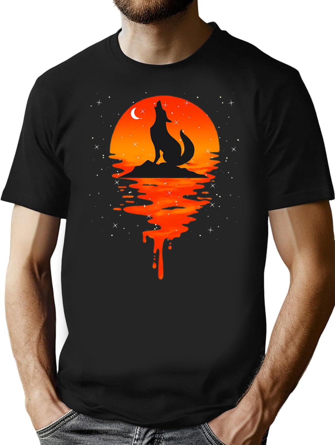 Coyote Retro Vintage (1) T-Shirt - Retro Graphic Casual Tee - Black