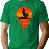 Coyote Retro Vintage (1) T-Shirt - Retro Graphic Casual Tee - Green