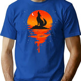 Coyote Retro Vintage (1) T-Shirt - Retro Graphic Casual Tee - Blue