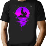 Coyote Retro Vintage T-Shirt - Retro Graphic Casual Tee - Black
