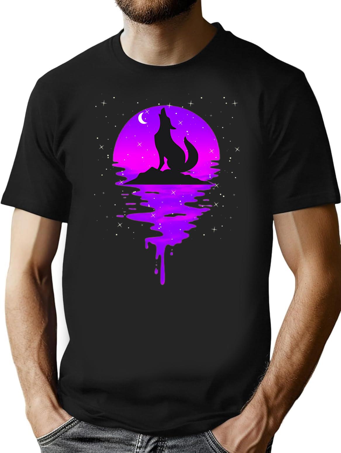 Coyote Retro Vintage T-Shirt - Retro Graphic Casual Tee - Black