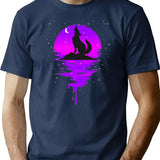 Coyote Retro Vintage T-Shirt - Retro Graphic Casual Tee - Navy