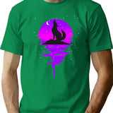 Coyote Retro Vintage T-Shirt - Retro Graphic Casual Tee - Green