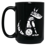 Coyote Black Coffee Mug, Gift Coffee Mug