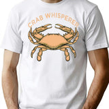 Crab Whisperer Vintage Crabbing Hunting Fishing Crabs T-Shirt - White