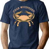 Crab Whisperer Vintage Crabbing Hunting Fishing Crabs T-Shirt - Navy