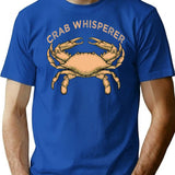 Crab Whisperer Vintage Crabbing Hunting Fishing Crabs T-Shirt - Blue