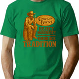 Cracker Barrel - Embrace Tradition T-Shirt - Retro Graphic Tee for Men & Women - Green