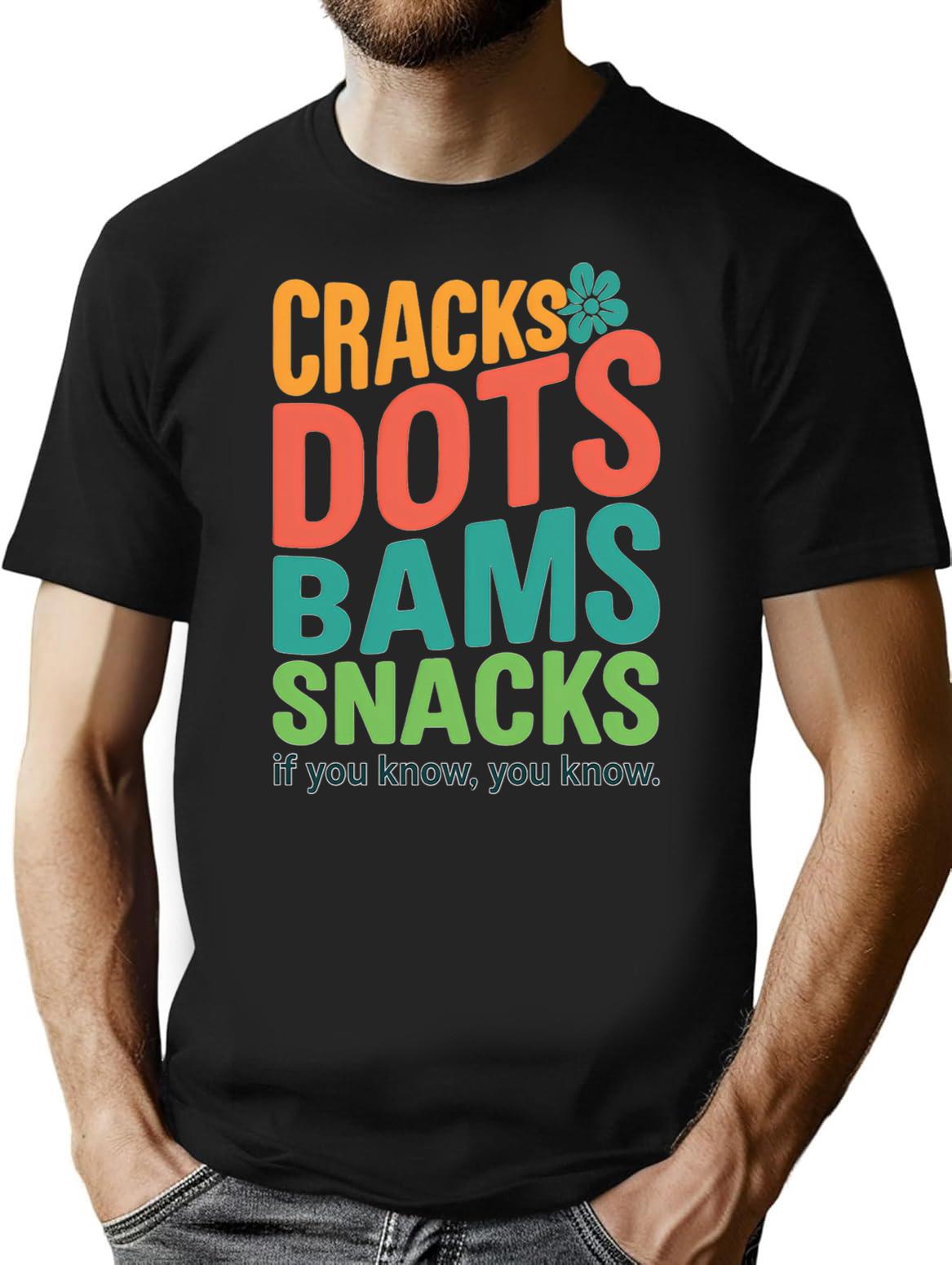 Cracks Dots Bams Snacks Retro Mahjong Tee - Black