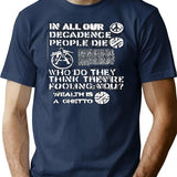 Crass T-Shirt - Retro Graphic Tee for Men & Women - Navy