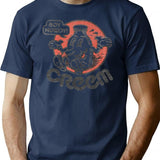 Creemse Boy-howdy Fitted Scoos For Magazines Men T-Shirt - Navy