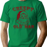 Creepy Old Man T-Shirt - Retro Graphic Tee for Men & Women - Green