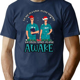 Crna Funny Christmas Gift Idea - Anesthesia Fana Crna T-Shirt - Navy