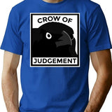 Crow Of Judgement T-Shirt - Retro Graphic Tee for Men & Women - Blue