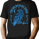 Crows Before Bros (1) T-Shirt - Retro Graphic Tee for Men & Women - Black