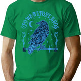Crows Before Bros (1) T-Shirt - Retro Graphic Tee for Men & Women - Green