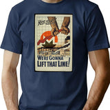 Crypto Monero Poster - Vintage T-Shirt - Retro Graphic Casual Tee - Navy