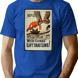 Crypto Monero Poster - Vintage T-Shirt - Retro Graphic Casual Tee - Blue