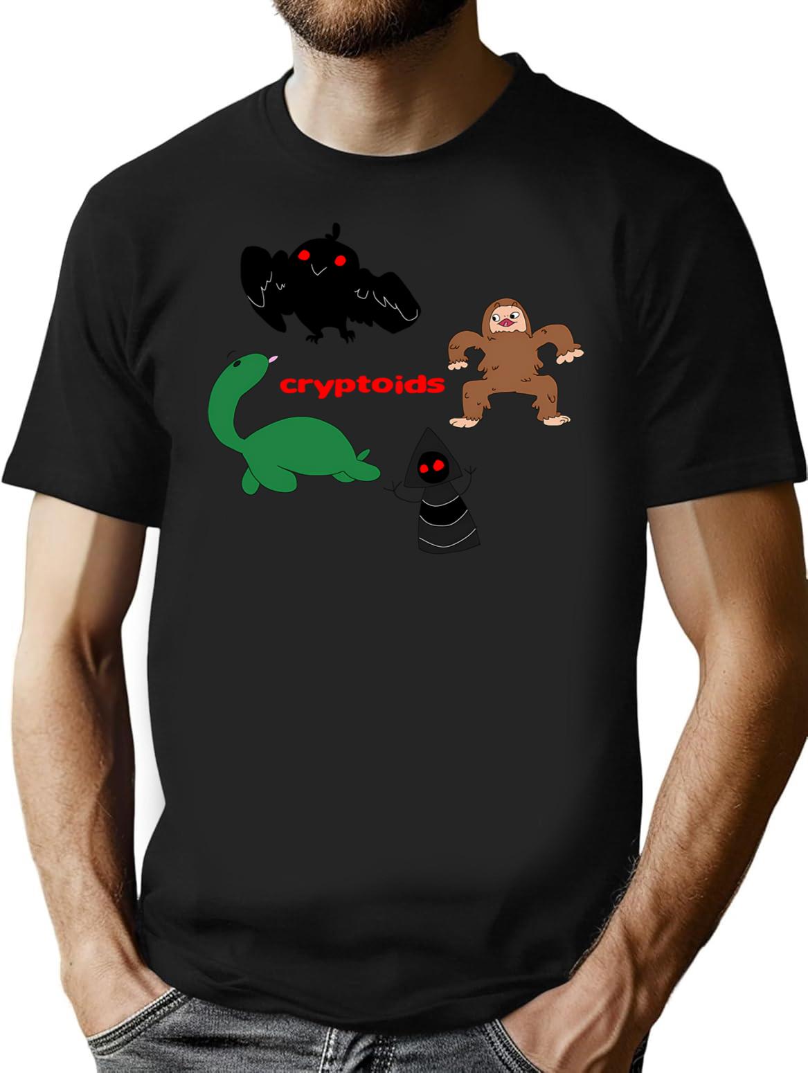 Cryptoids Bootleg Graphic T-Shirt - Black