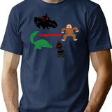 Cryptoids Bootleg Graphic T-Shirt - Navy