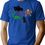 Cryptoids Bootleg Graphic T-Shirt - Blue