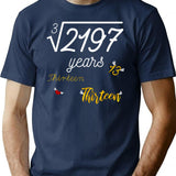 Cube Root Of 2197 - Thirteen - Funny 13 Years Old 13th Birthday Gift - Navy