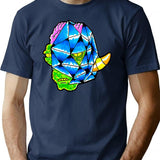Cuben Bootleg Graphic T-Shirt - Navy