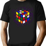 Cubiks Math On Light T-Shirt - Retro Graphic Tee for Men & Women - Black