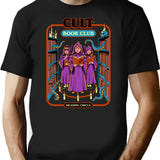 Cult Book Club T-Shirt - Retro Graphic Tee for Men & Women - Black