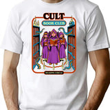 Cult Book Club T-Shirt - Retro Graphic Tee for Men & Women - White