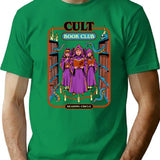 Cult Book Club T-Shirt - Retro Graphic Tee for Men & Women - Green