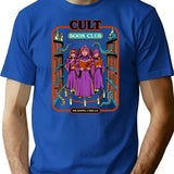 Cult Book Club T-Shirt - Retro Graphic Tee for Men & Women - Blue