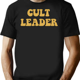 Cult Leader T-Shirt - Retro Graphic Tee for Men & Women - Black