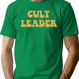 Cult Leader T-Shirt - Retro Graphic Tee for Men & Women - Green