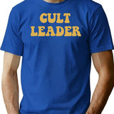 Cult Leader T-Shirt - Retro Graphic Tee for Men & Women - Blue