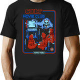 Cult Movie Club T-Shirt - Retro Graphic Tee for Men & Women - Black