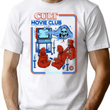 Cult Movie Club T-Shirt - Retro Graphic Tee for Men & Women - White