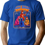 Cult Music Sing-along T-Shirt - Retro Graphic Tee for Men & Women - Blue