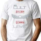 Cult T-Shirt - Retro Graphic Tee for Men & Women - White