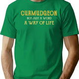 Curmudgeon T-Shirt - Retro Graphic Tee for Men & Women - Green