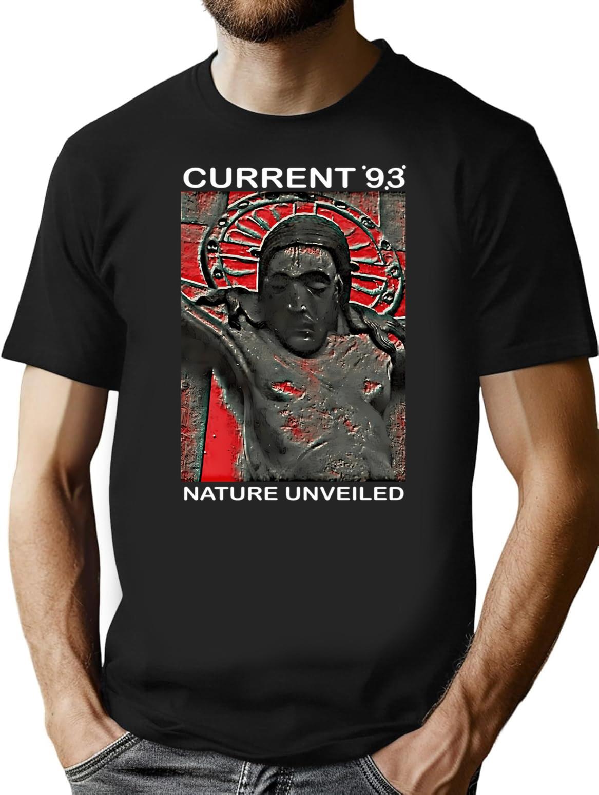 Current-93-nature-unveiled T-Shirt - Retro Graphic Tee for Men & Women - Black