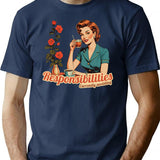 Currently Avoiding Responsibilities Retro Vintage Design T-Shirt - Navy