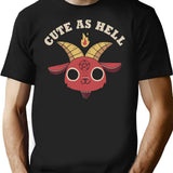 Cute As Hell T-Shirt - Retro Graphic Tee for Men & Women - Black