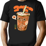 Cute Cold Brew Coffee T-Shirt - Retro Graphic Tee for Men & Women - Black