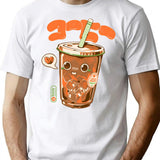 Cute Cold Brew Coffee T-Shirt - Retro Graphic Tee for Men & Women - White